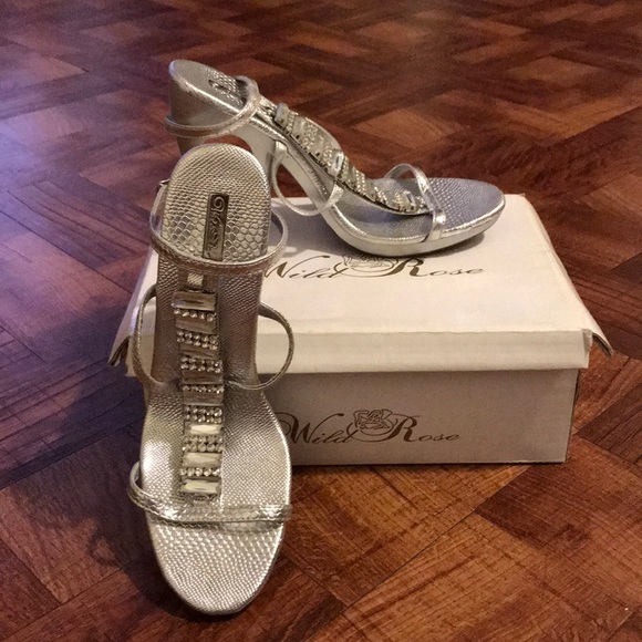 🌹Wild Rose🌹 Silver Lizard Metallic PVC - Picture 1 of 6